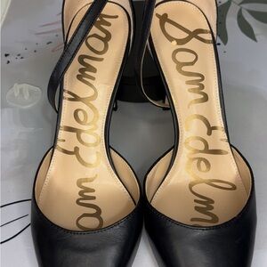 Sam Edelman Black Leather Heels